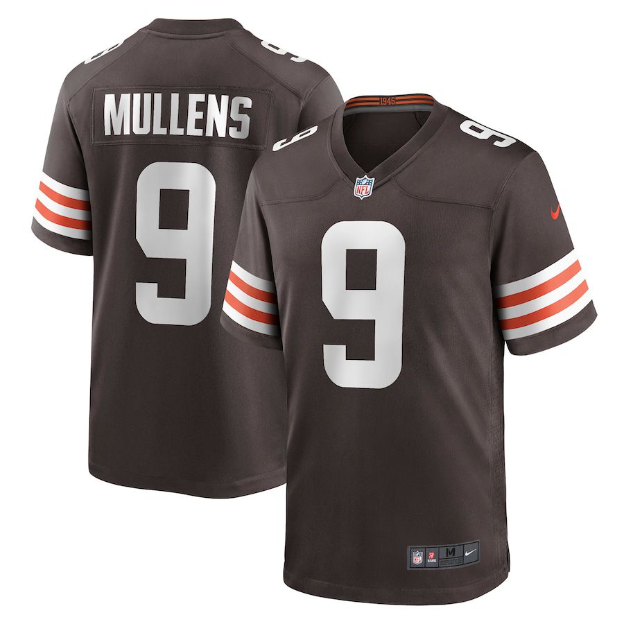 Men Cleveland Browns #9 Nick Mullens Nike Brown Game NFL Jersey